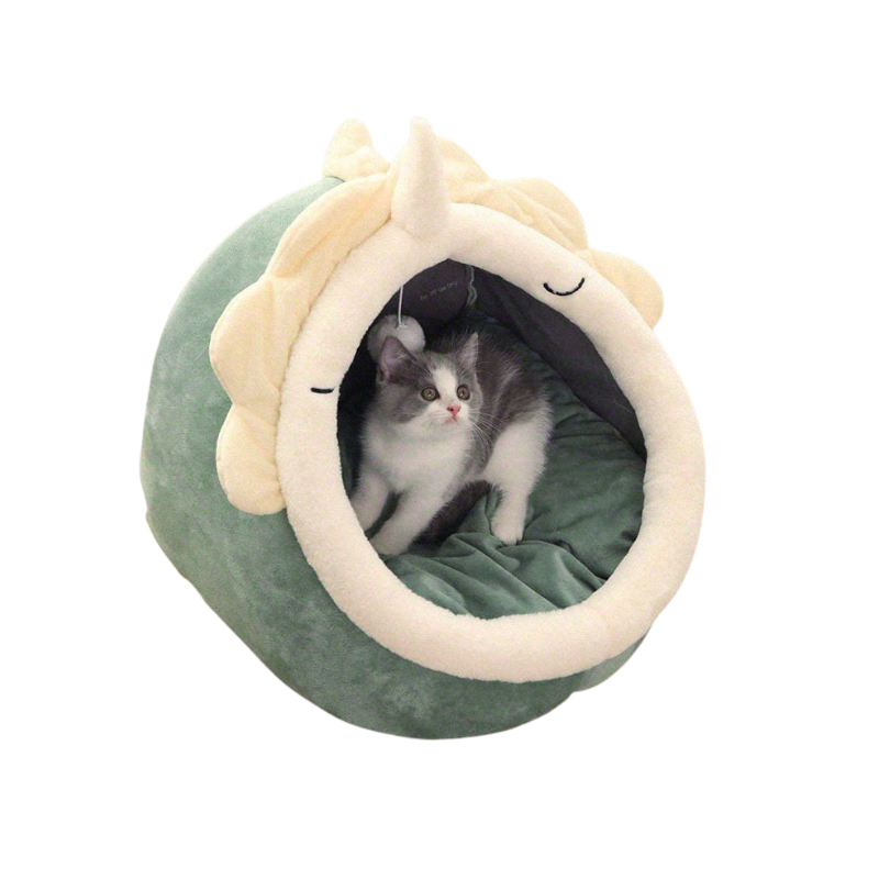 Half-Enclosed Cat Bed – Cozy and Private Cat Beds for Comfortable Rest