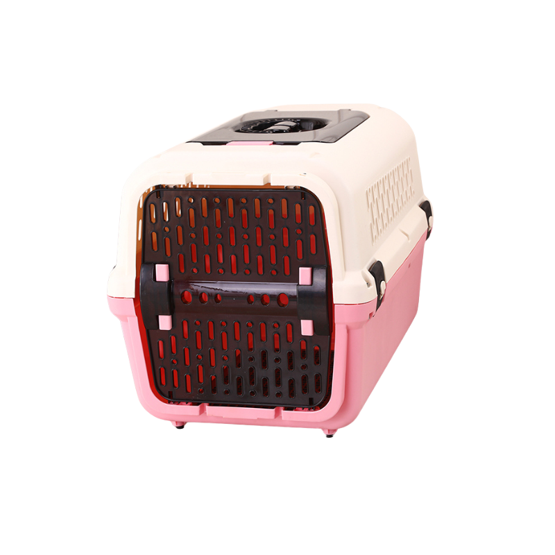 YES4PETS medium pink pet carrier for cats and small dogs – durable and secure travel carrier
