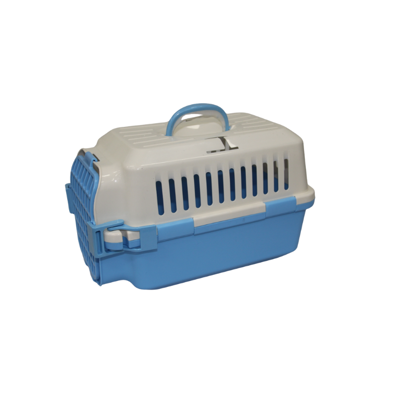 YES4PETS small blue pet carrier for cats and small dogs – portable and comfortable travel bag