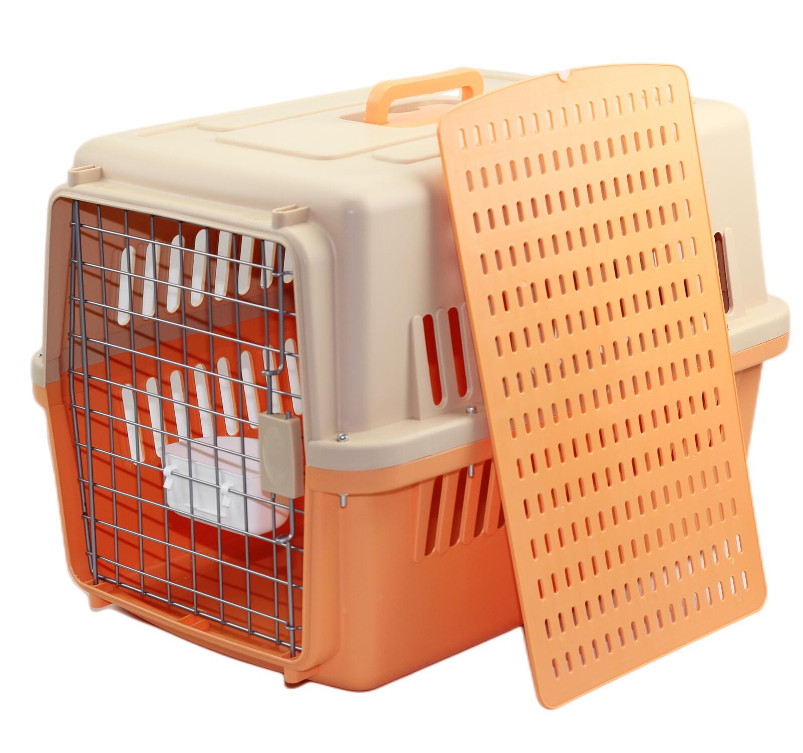 YES4PETS large orange pet carrier for cats and dogs – spacious and durable travel bag