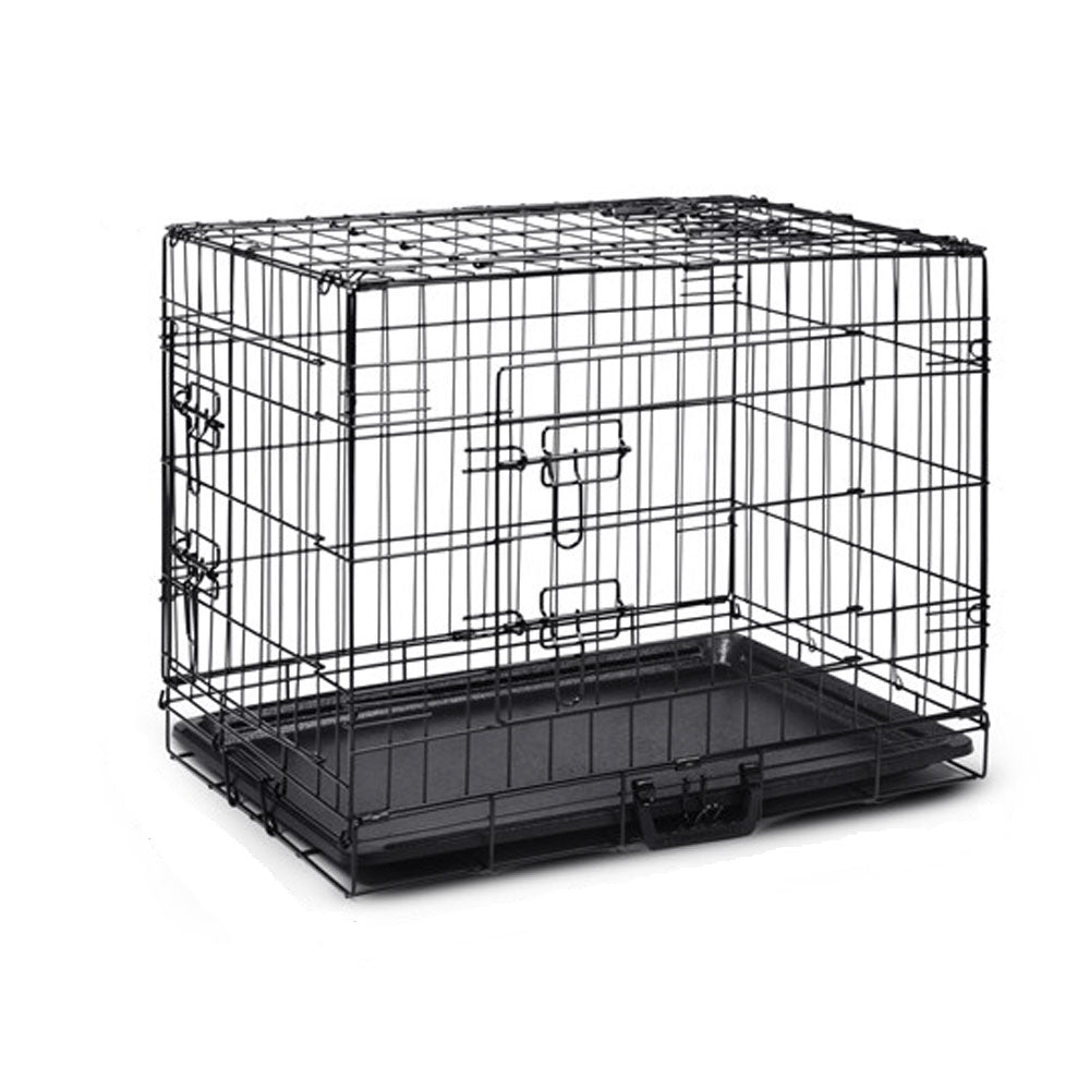 42in Collapsible Metal Dog Cage Crate