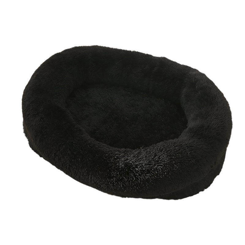 Black Donut Pet Bed – (S)
