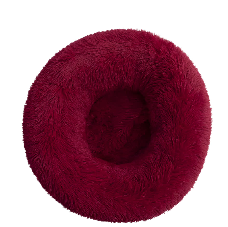 Calming Donut Pet Bed Soft Faux Fur