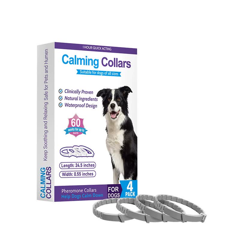Gray Calming Collars for Dogs - 4 Pack