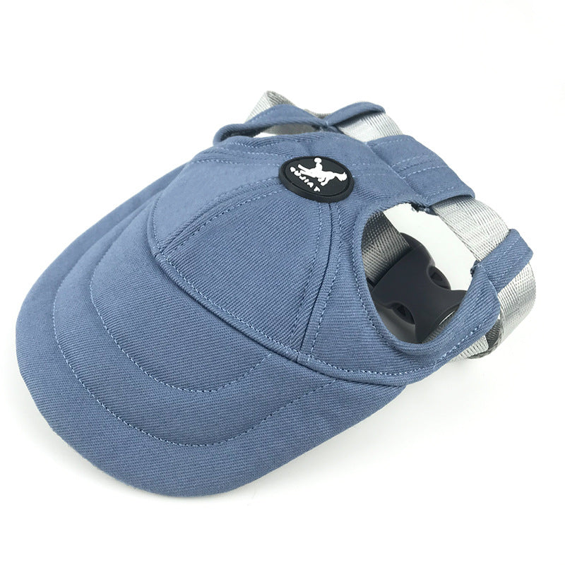 Light blue adjustable pet baseball cap size M from pet supplies online