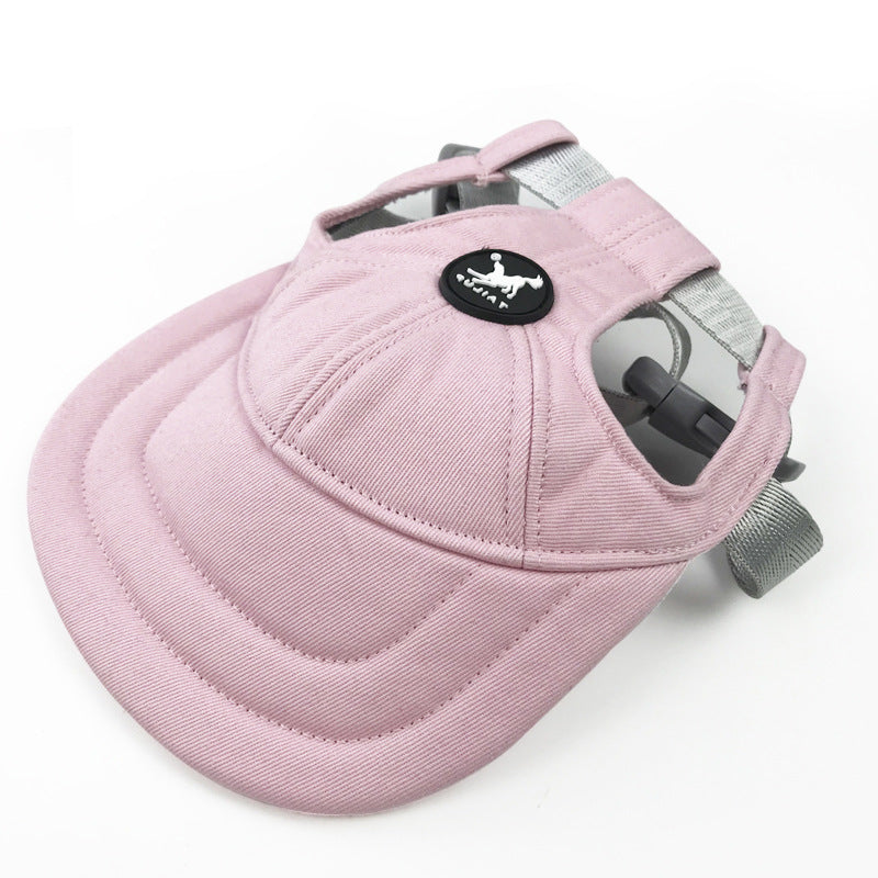 Size L Pink Adjustable Pet Baseball Cap