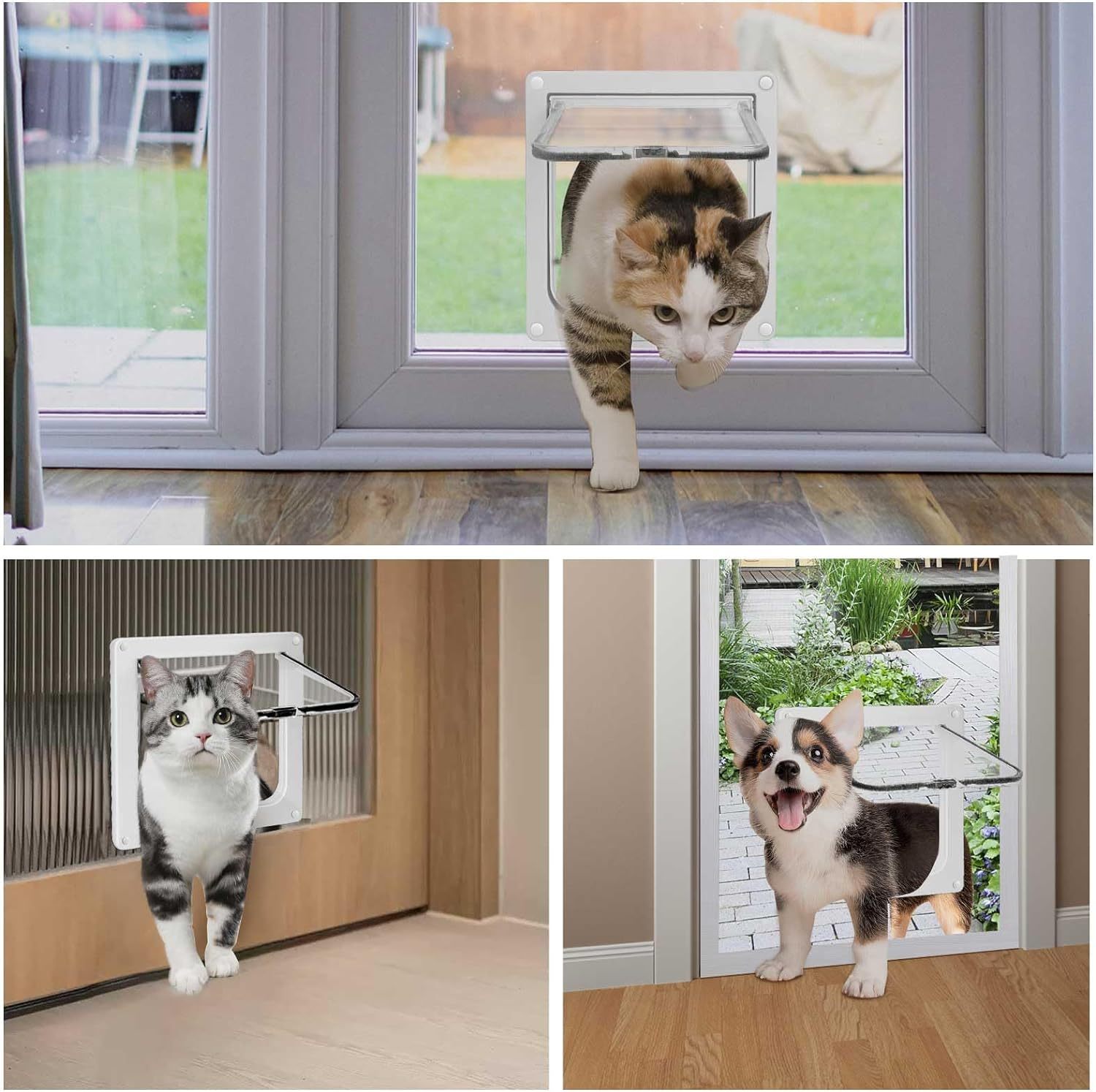 Thin Cat Door For Windows  And Sliding Door