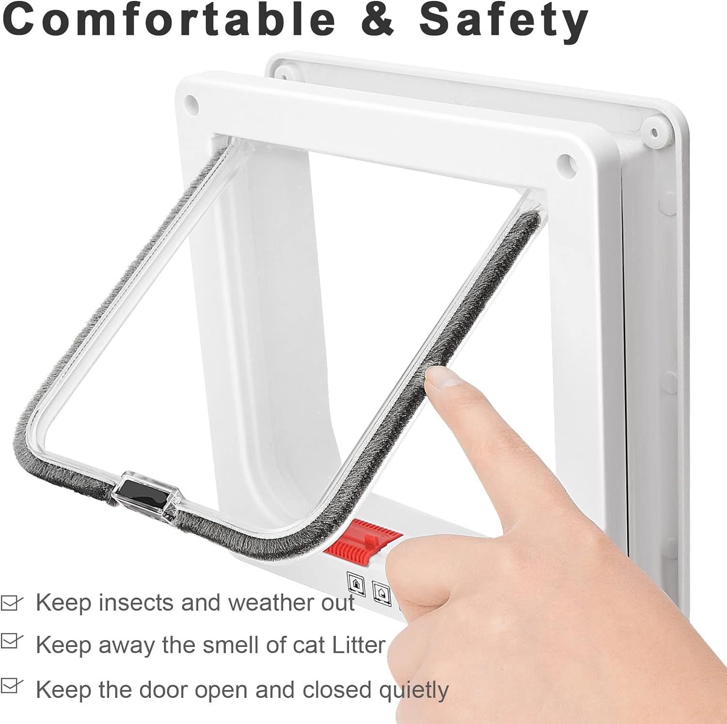 Thin Cat Door For Windows  And Sliding Door