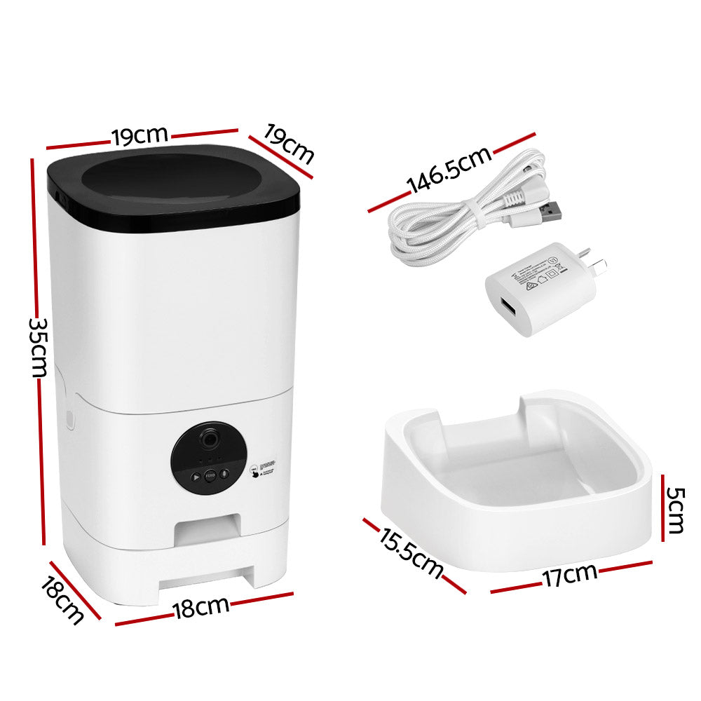 i.Pet Automatic Pet Feeder 6L Wifi Camera Dog Cat