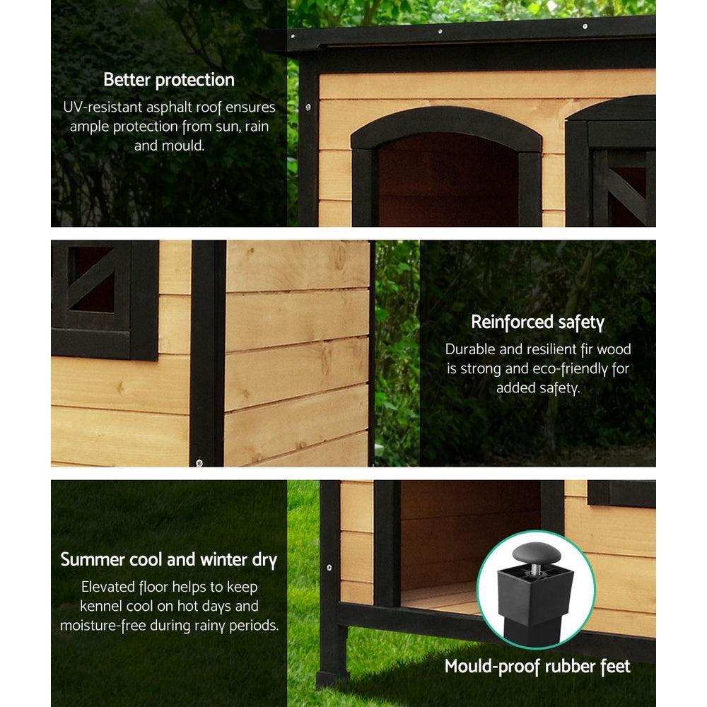 Dog Kennel Extra Large Wooden Outdoor Indoor Puppy Pet House