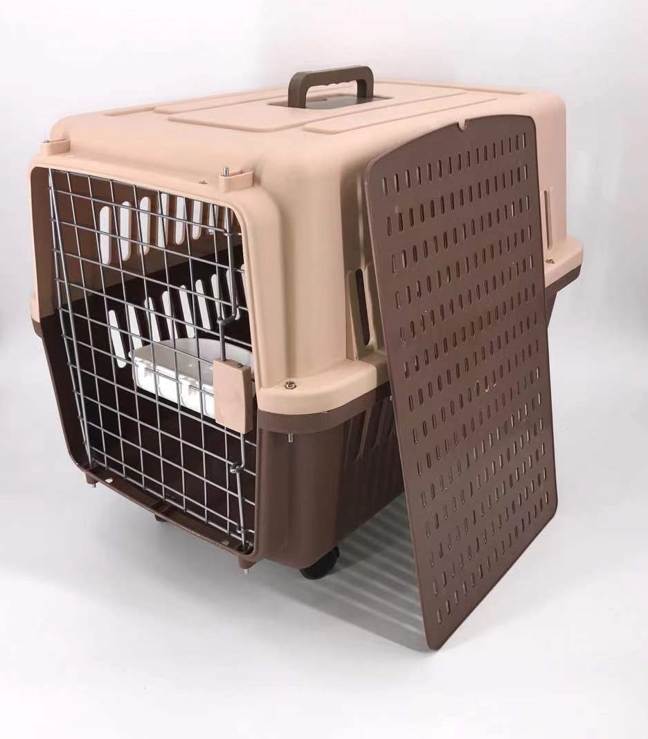 YES4PETS Large Pet Carrier – Brown