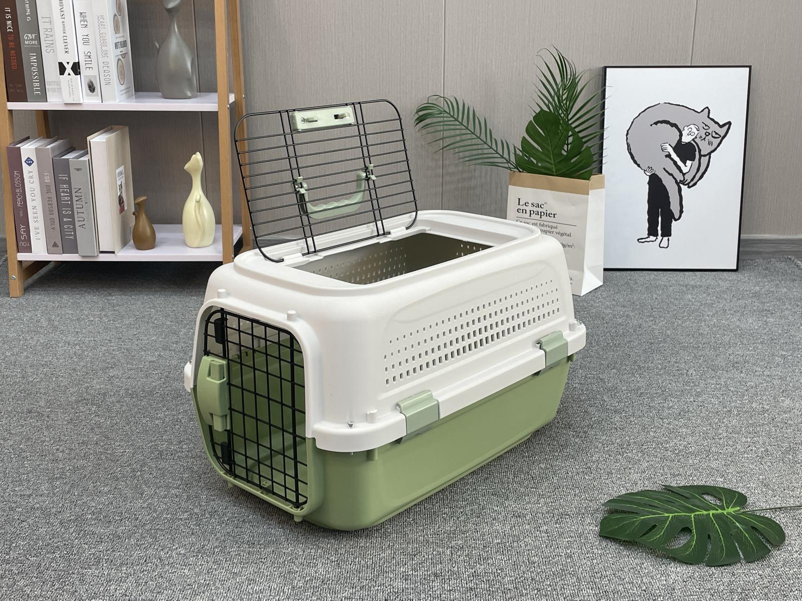YES4PETS Medium Pet Carrier (Green)