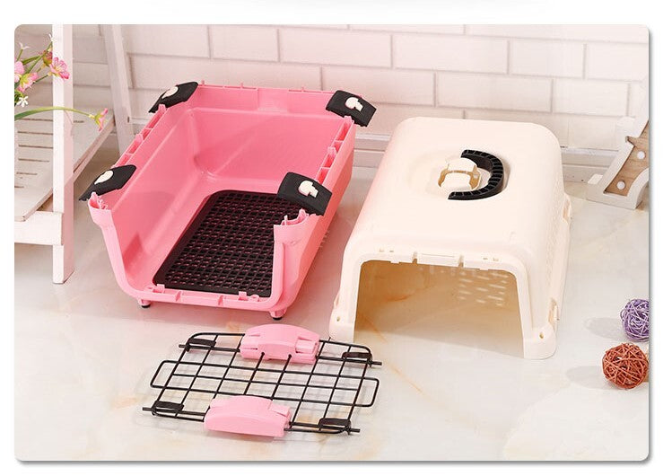 YES4PETS Small Plastic Pet Carrier – Pink