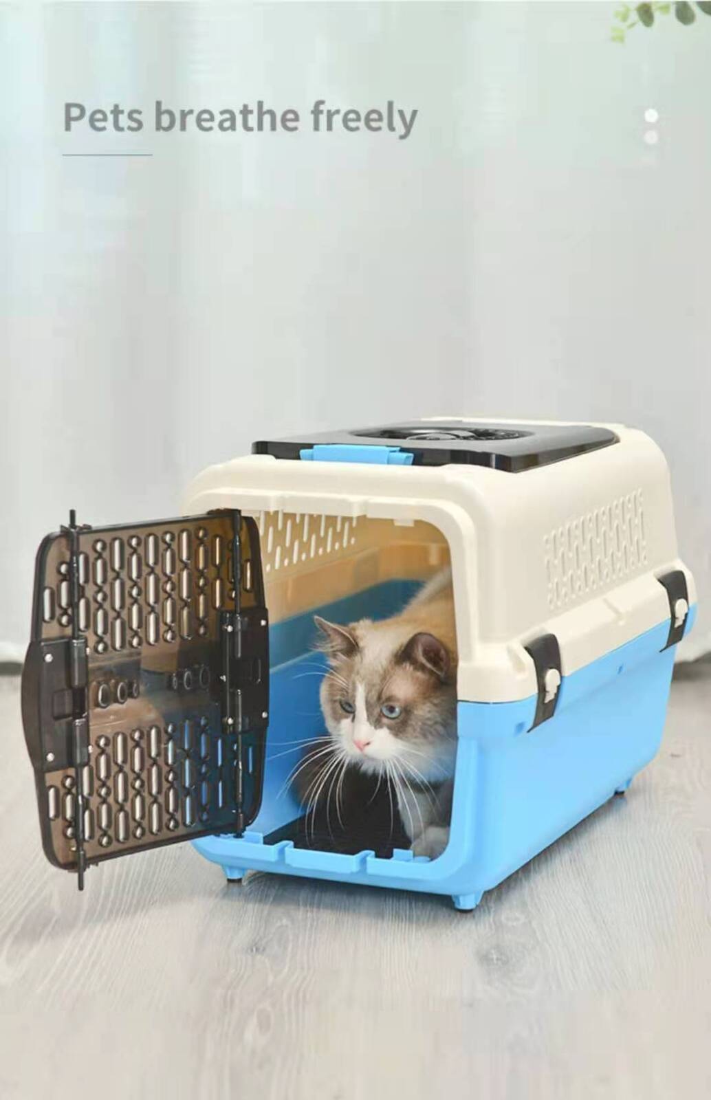 YES4PETS Medium Pet Carrier –  (Blue)