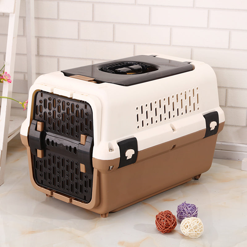 YES4PETS Medium Pet Carrier – Brown