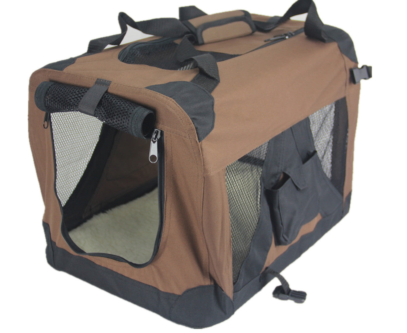 YES4PETS Large Foldable Pet Crate – Brown
