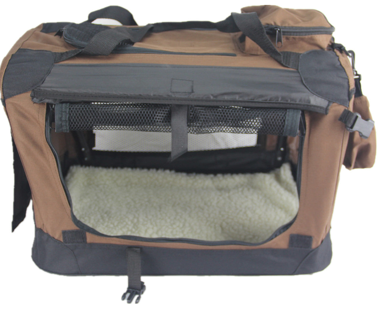 YES4PETS XL Foldable Pet Crate – Brown