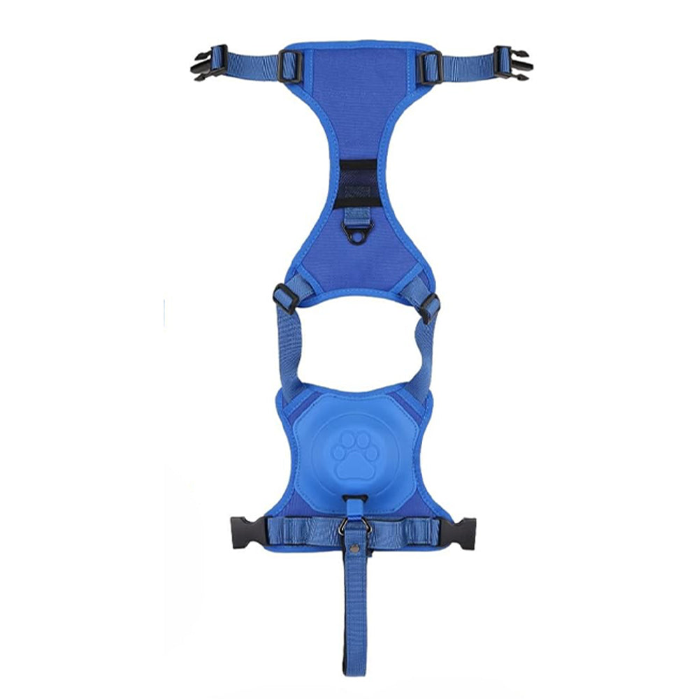 L Vibe Geeks Ultimate 2-in-1 Reflective Harness Blue