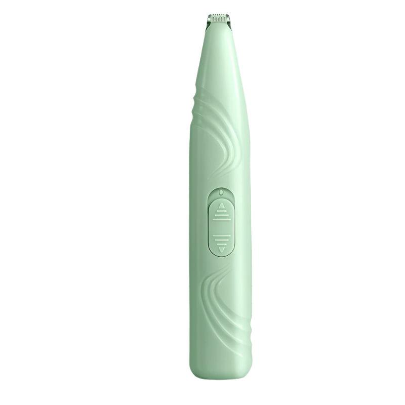 Portable Pet Hair Trimmer in Mint Green with Precision Blade