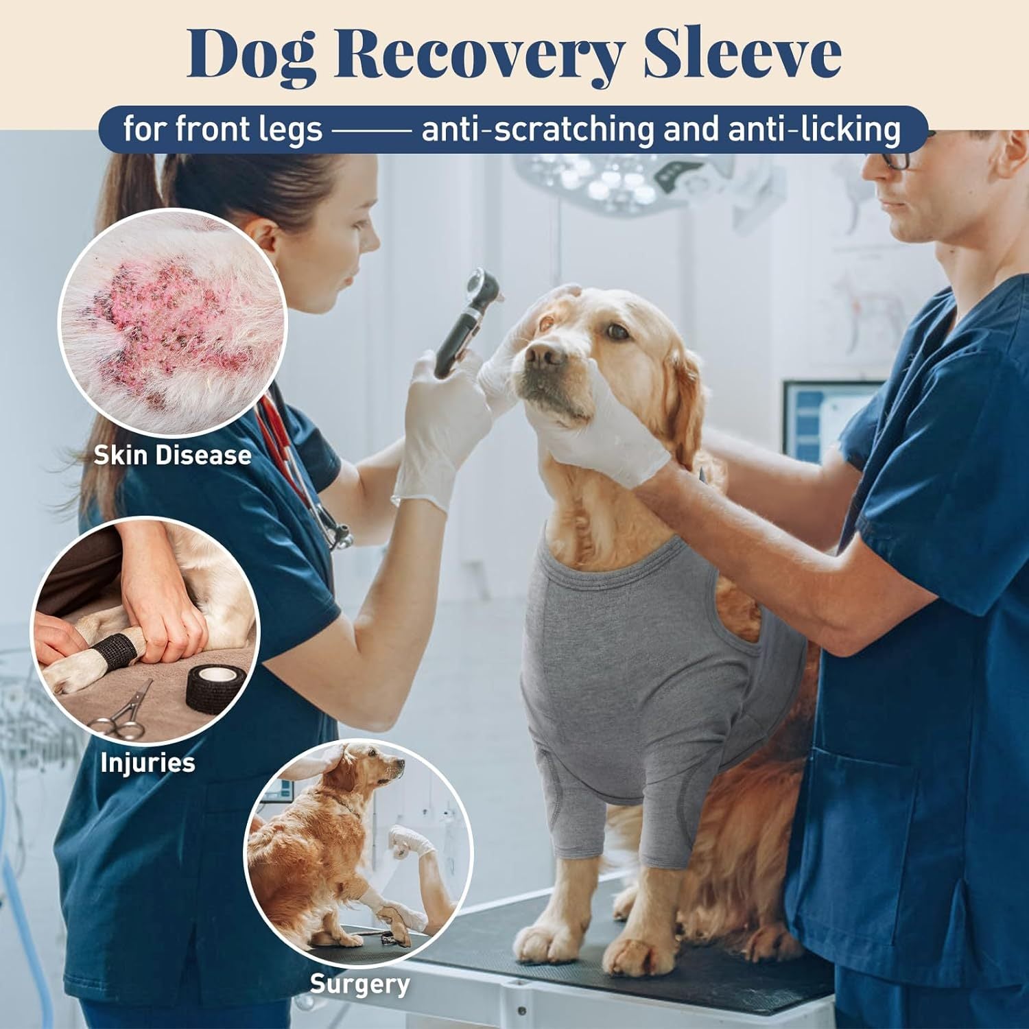 M Pet Front Leg Protective Sleeve - Elastic Dog Leg Guard
