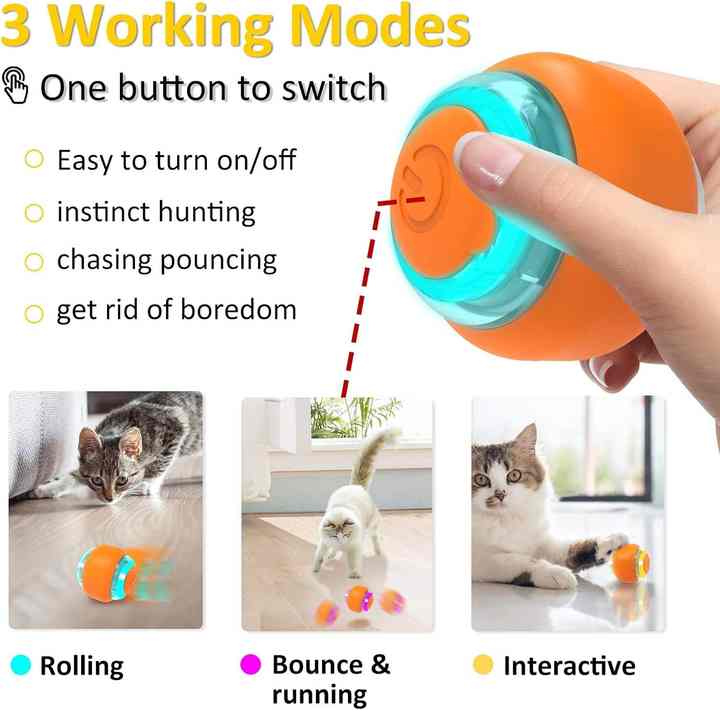 Interactive Electric Cat Toy Ball
