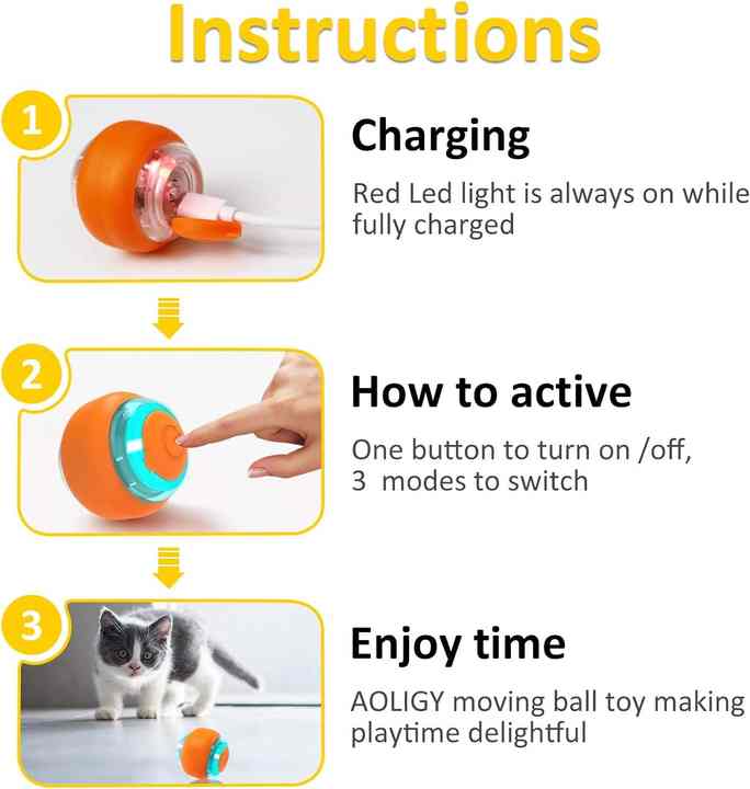 Interactive Electric Cat Toy Ball