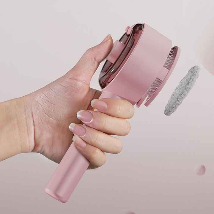 Pink Pet Grooming Spray and Massage Brush