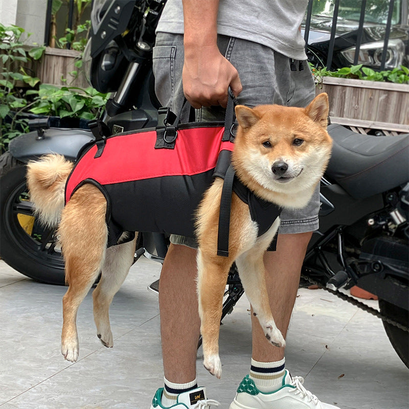 L Red Multifunctional Pet Backpack with Adjustable Straps