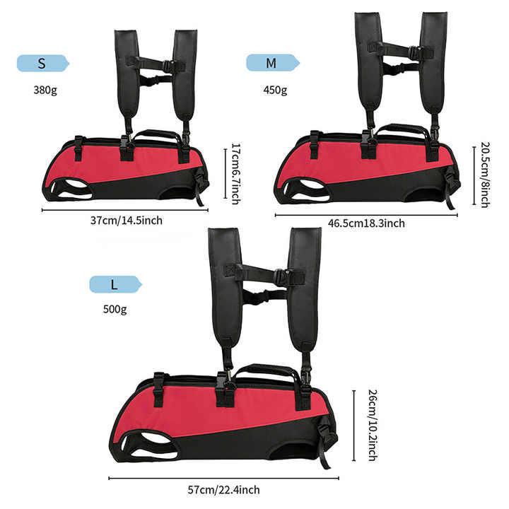 L Black Multifunctional Pet Backpack with Adjustable Straps