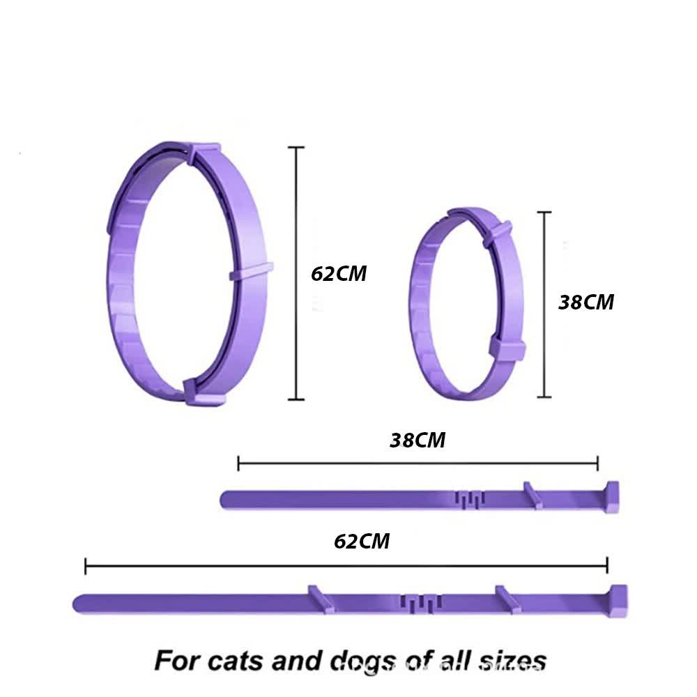 Black Calming Collars for Dogs - Natural Stress Relief, 3 Pack