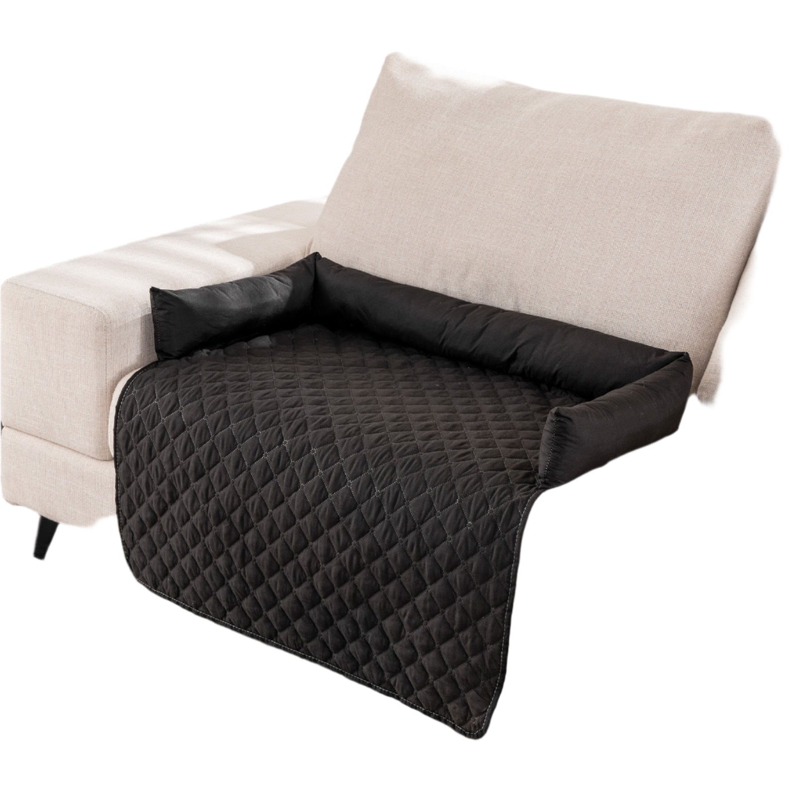 75*120CM Black Waterproof & Scratch-Resistant Pet Sofa