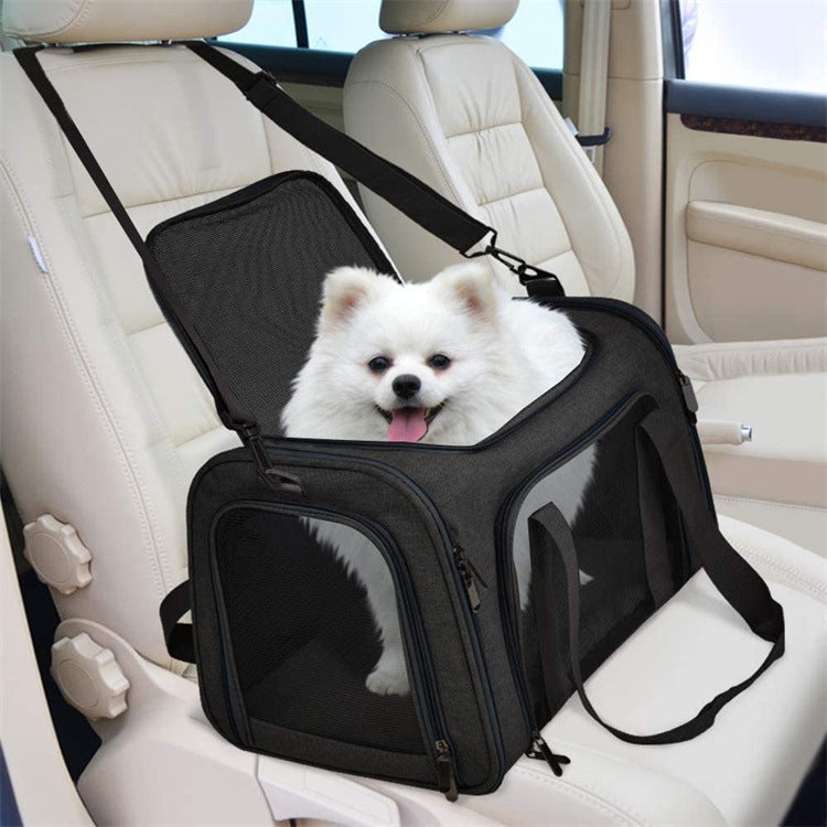 Black Portable Pet Travel Carrier Bag