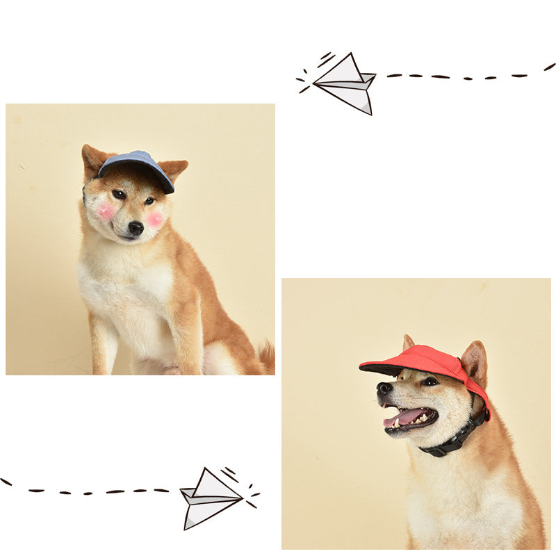 Size L Pink Adjustable Pet Baseball Cap