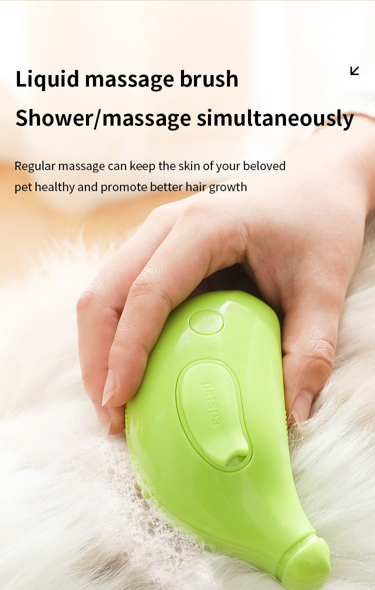 2 PCS Yellow Banana Electric Pet Brush