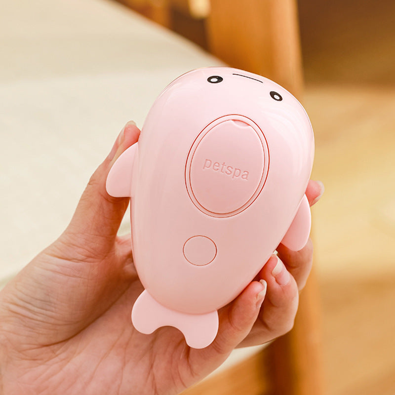2 PCS Pink Dolphin Electric Pet Brush