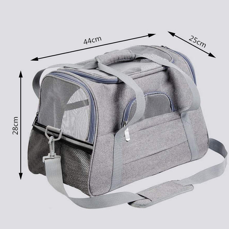 Portable Pet Bag for Small Dogs and Cats - Light pink Travel Tote