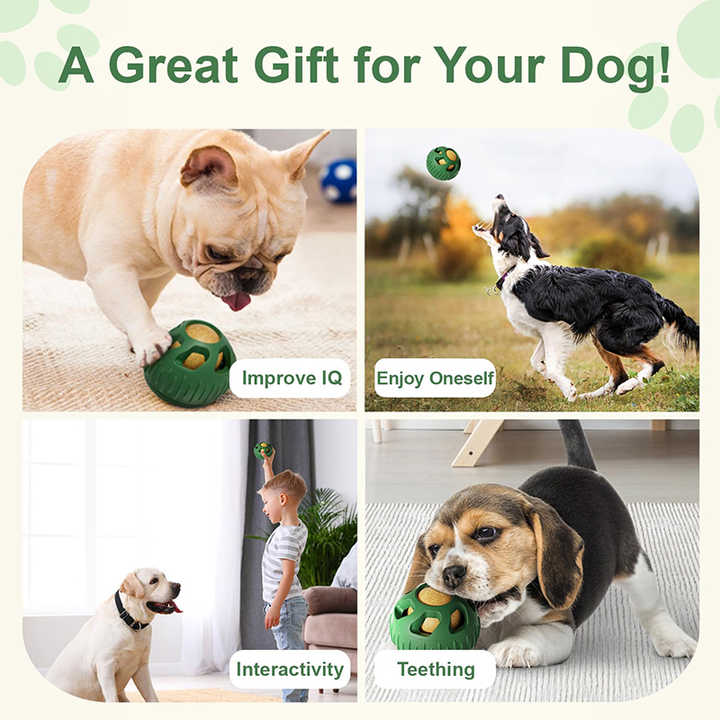 Red Ball and Yellow Mold Pet Treat Dispensing Ball